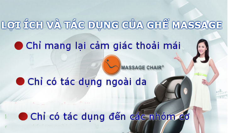 Lợi ích và tác dụng của ghế massage ít người biết đến